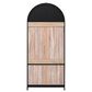 HOMLUX 71" Arched Kitchen Pantry Cabinet in Black, , large