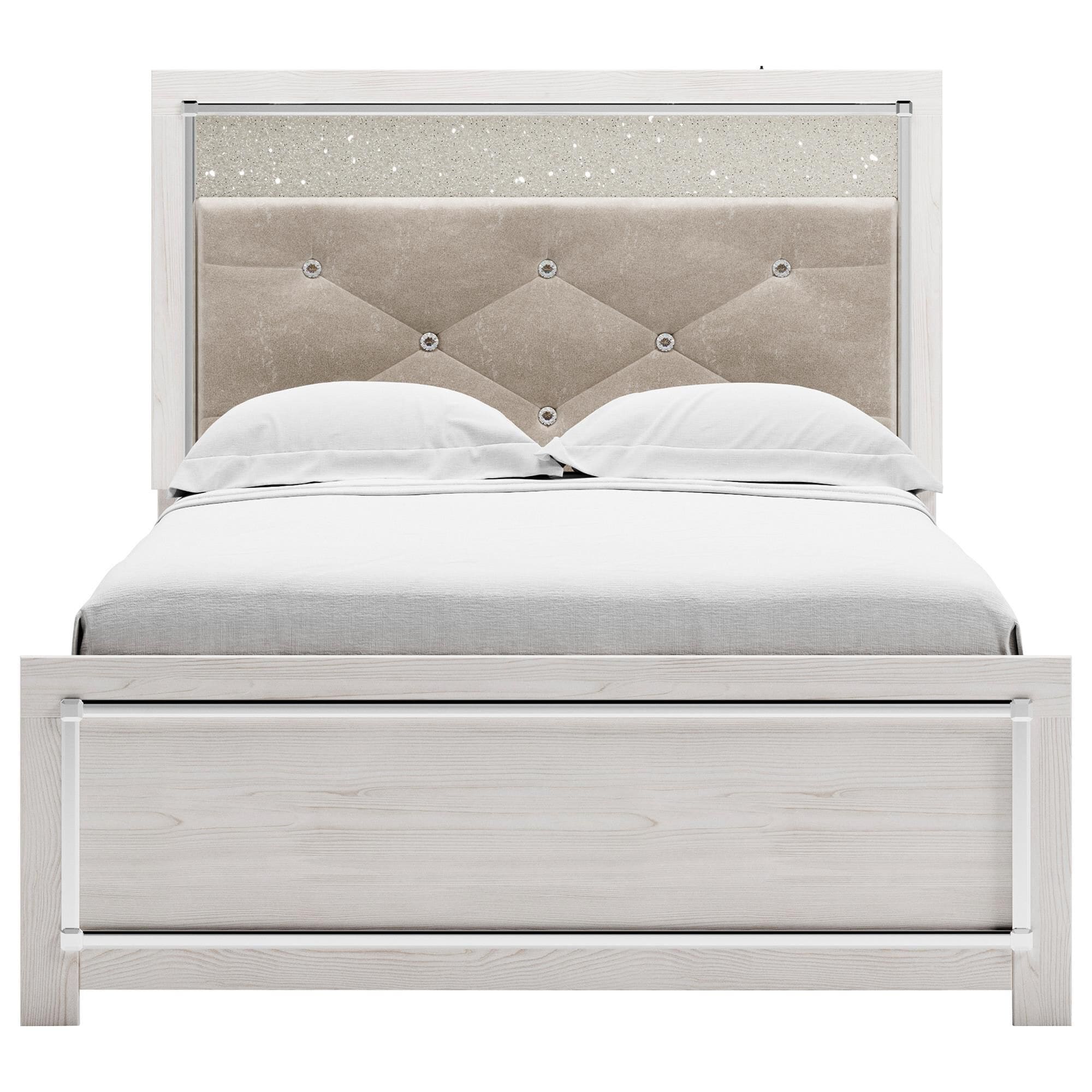 White bed hot sale frame ashley furniture