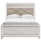 Ashley Altyra Full Panel Bed in White with LED Headboard, , large