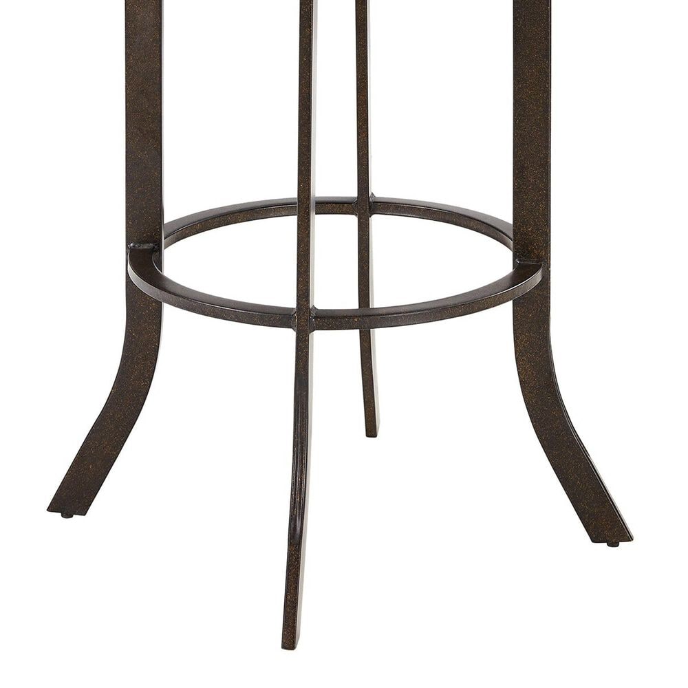 Blue River Edy Swivel Metal and Faux Leather Counter Stool in Auburn Bay, , large