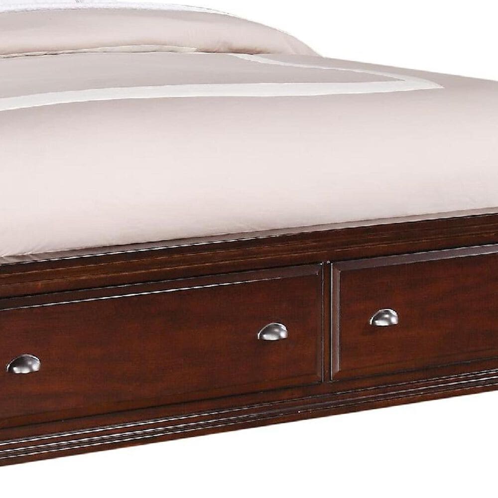 Mayberry Hill Canton King Storage Bed in Cherry, , large