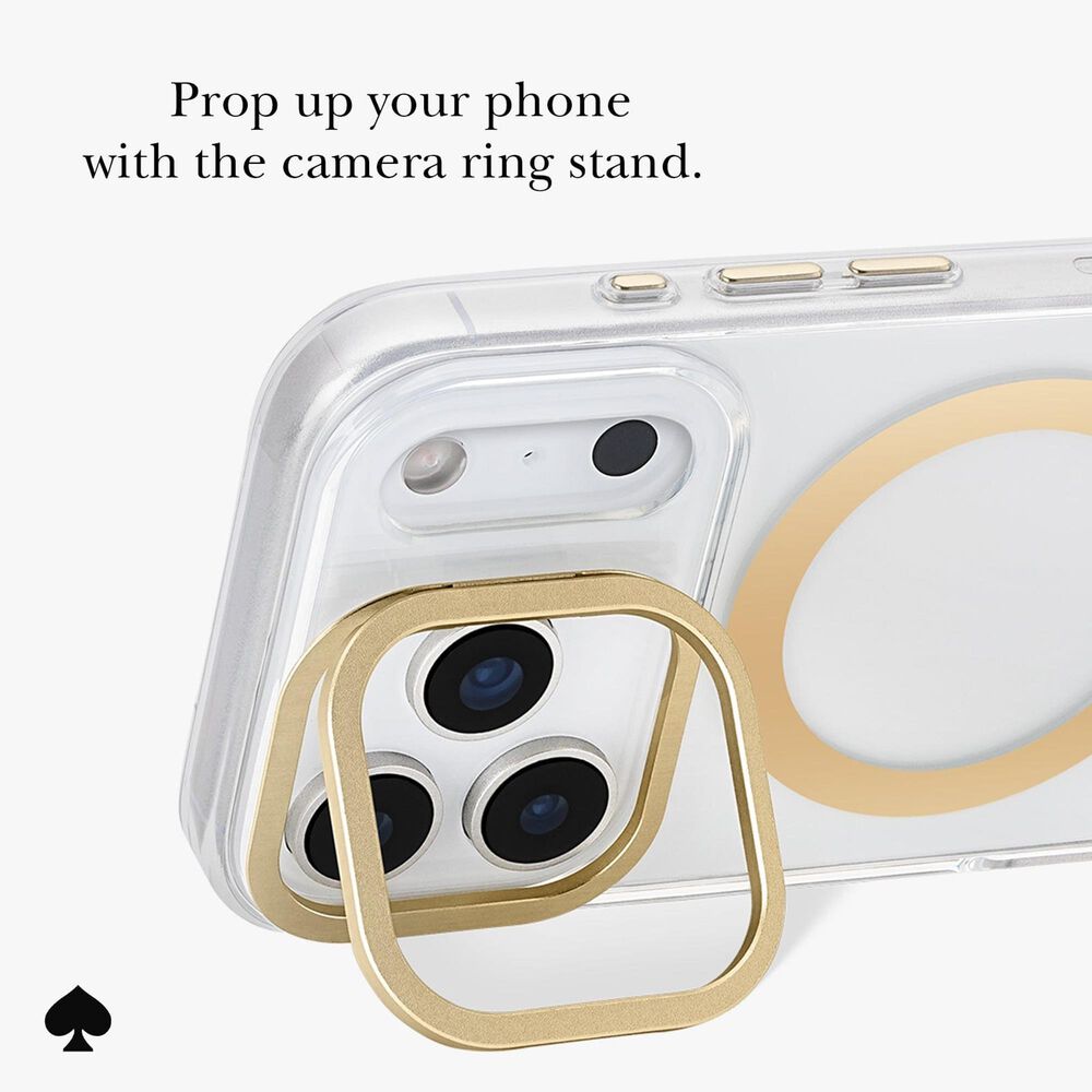 Kate Spade Protective MagSafe Case with Stand for Apple iPhone 17 Pro in Icon Clear, , large