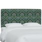 Rifle Paper Co Crafted by Cloth and Company Elly Queen Headboard in Bramble Emerald, , large