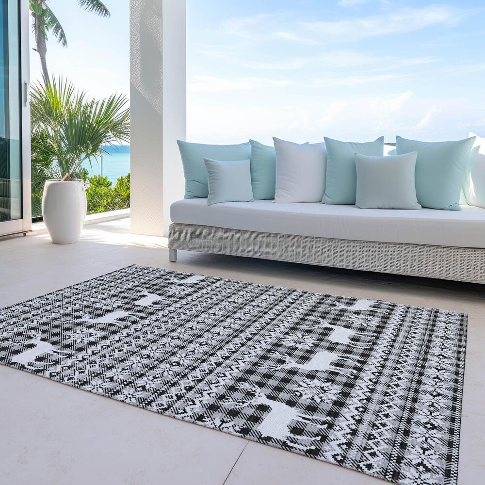Dalyn Rug Company Wonderland WN28 5&#39; x 7&#39;6&quot; Gray Indoor/Outdoor Area Rug, , large
