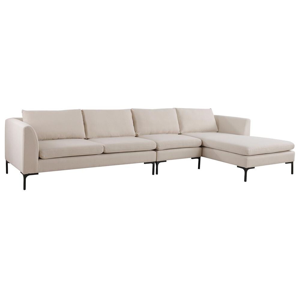 Jennifer Taylor Home Sandy Wilson Home Weylyn RAF Chaise Sectional Sofa in Sky Neutral, , large