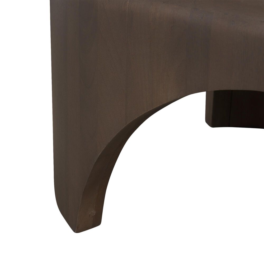 Mercana Shima Oval Coffee Table in Dark Brown, , large