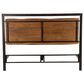Home Trends & Design Aspen 4-Piece King Bedroom Set in Walnut Brown and Antique Zinc, , large