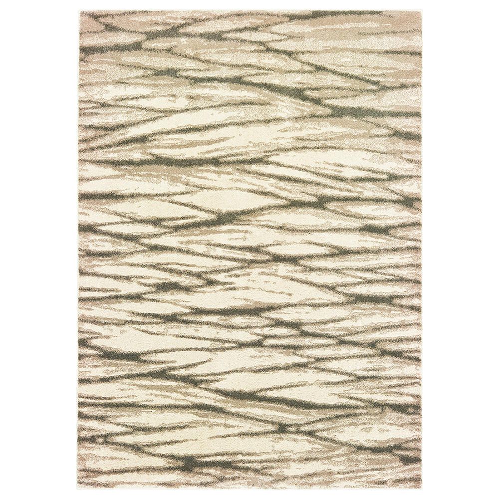 Oriental Weavers Carson 9671C 9"10" x 12"10" Ivory Area Rug, , large