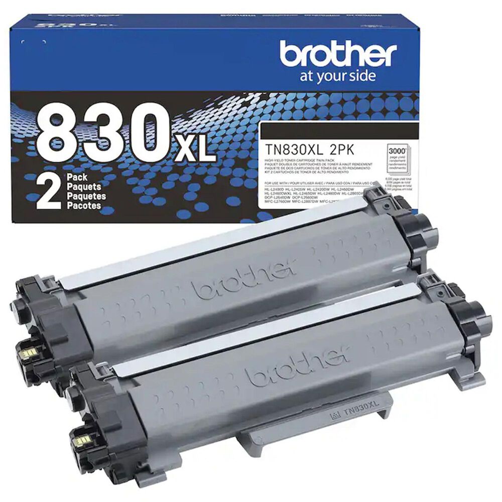 Brother High-Yield Toner Cartridge for up to 6,000 Page in Black (2-Pack), , large