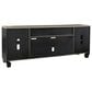 Ashley Foyland 83" TV Stand in Brushed Black and Dusty Grayish Brown, , large