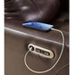 Ashley Pisgham Power Recliner with Adjustable Headrest in Chocolate, , large