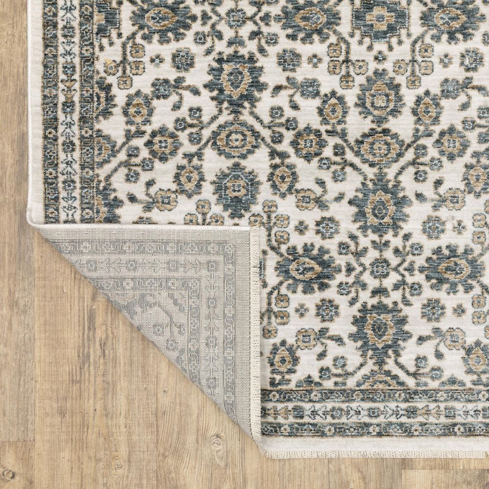 Oriental Weavers Echo Ivory and Blue 9&#39;10&quot; x 12&#39;10&quot; Area Rug, , large