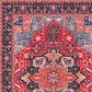 Safavieh Serapi 4" x 6" Red and Blue Area Rug, , large