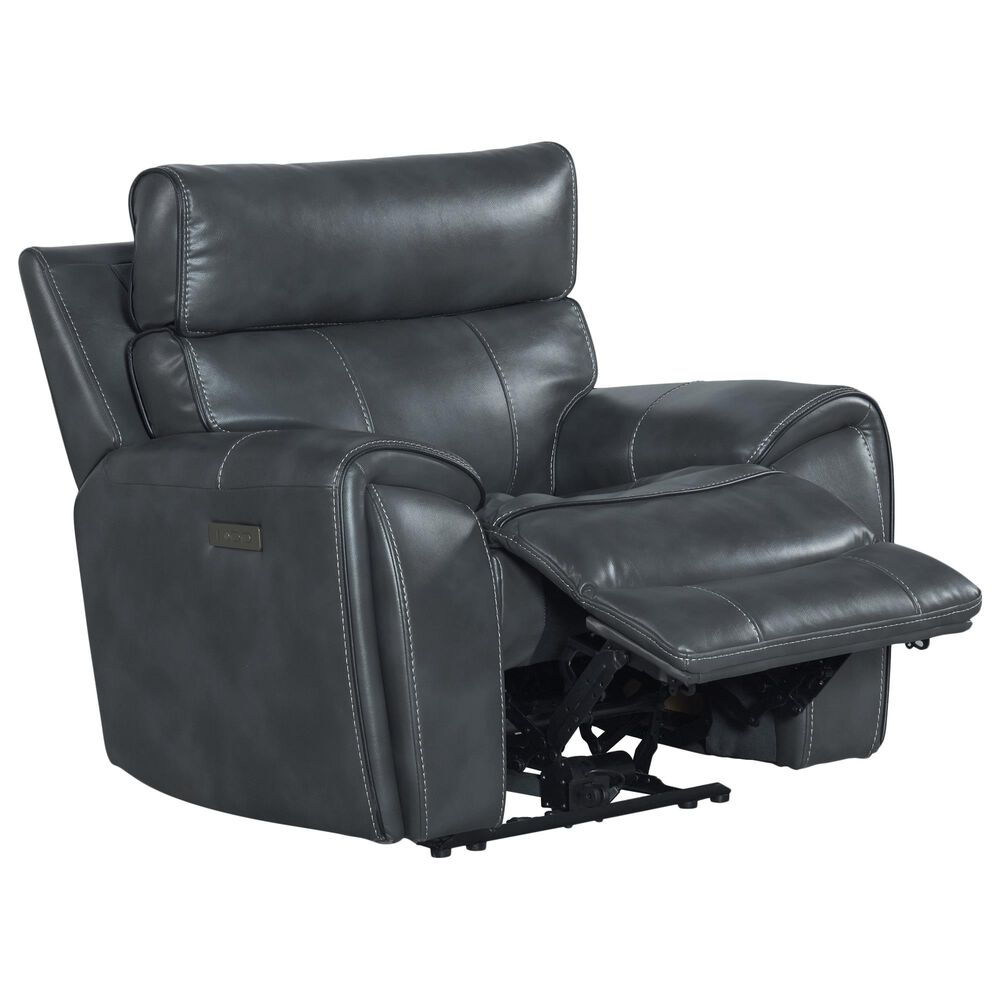 Hawthorne Furniture Summit Recliner with Power Headrest in Bolero Slate, , large