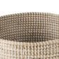 Mercana Maddie Round Basket with Handles in Light Brown and White (Set of 3), , large
