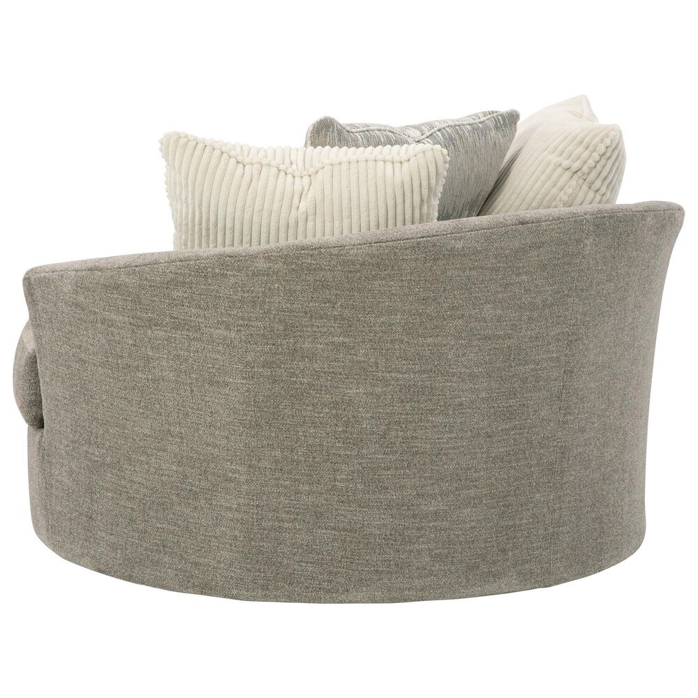 Ashley Creswell Oversized Swivel Accent Chair in Stone, , large
