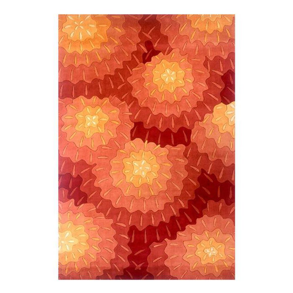 Momeni New Wave NW-069 5'3" x 8' Orange Area Rugs, , large