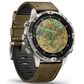 Garmin MARQ Adventurer Edition (Gen 2) Smartwatch 46 mm Damascus Steel Case with Brown Band, , large