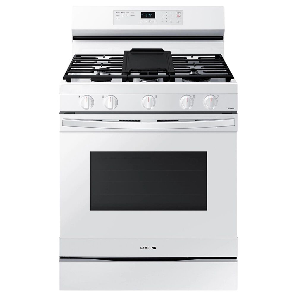 Samsung 6 Cu. Ft. Freestanding Gas Range with No-Preheat Air Fry in White, , large