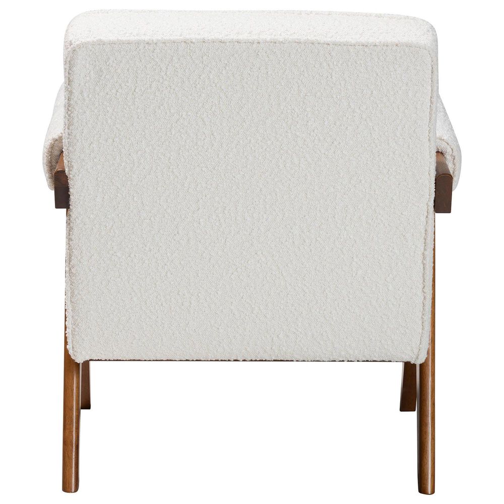 Baxton Studio Georgina Accent Chair in Cream, , large