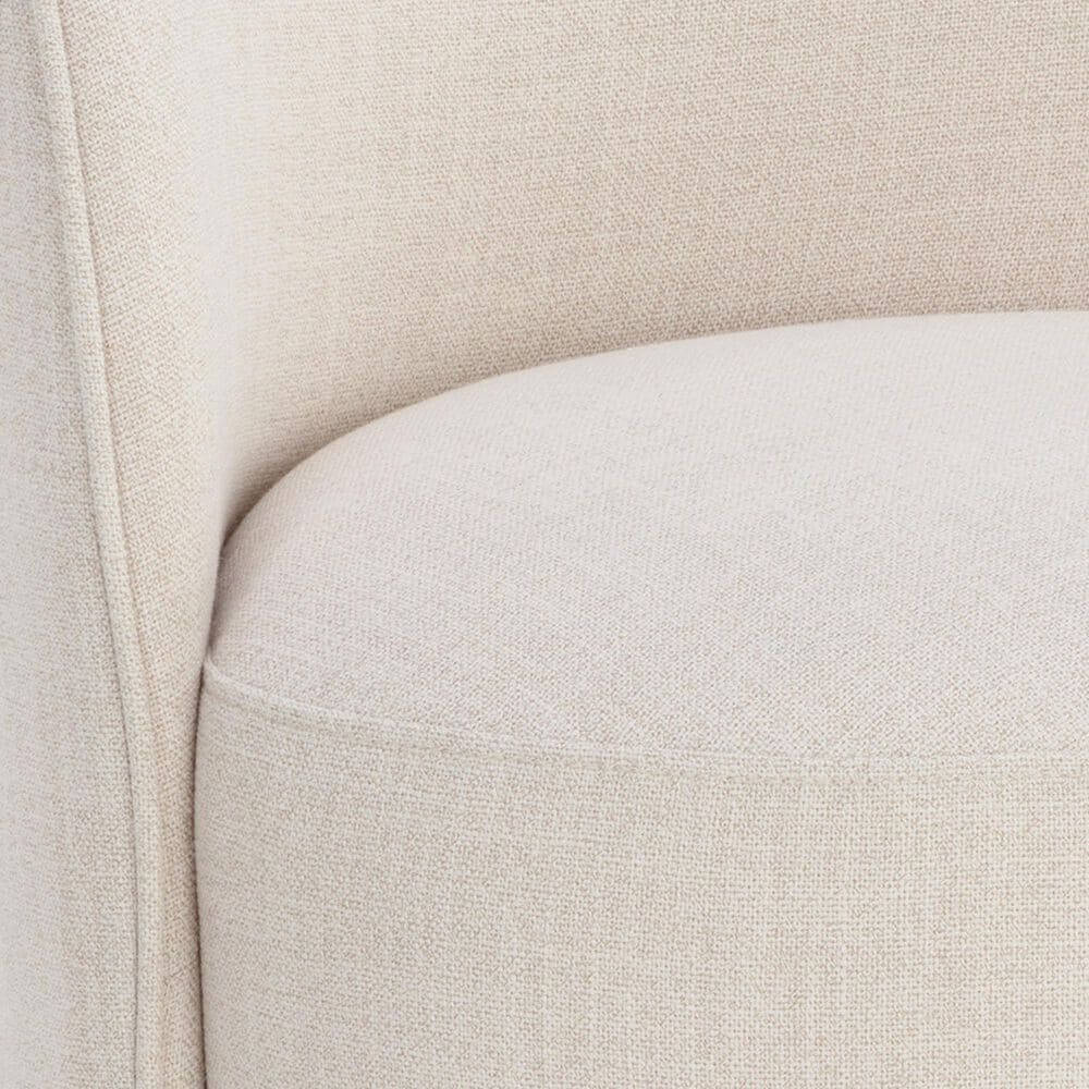 37B Banyan and Cavoli 5-Piece Round Dining Set in Cream and Dark Brown, , large