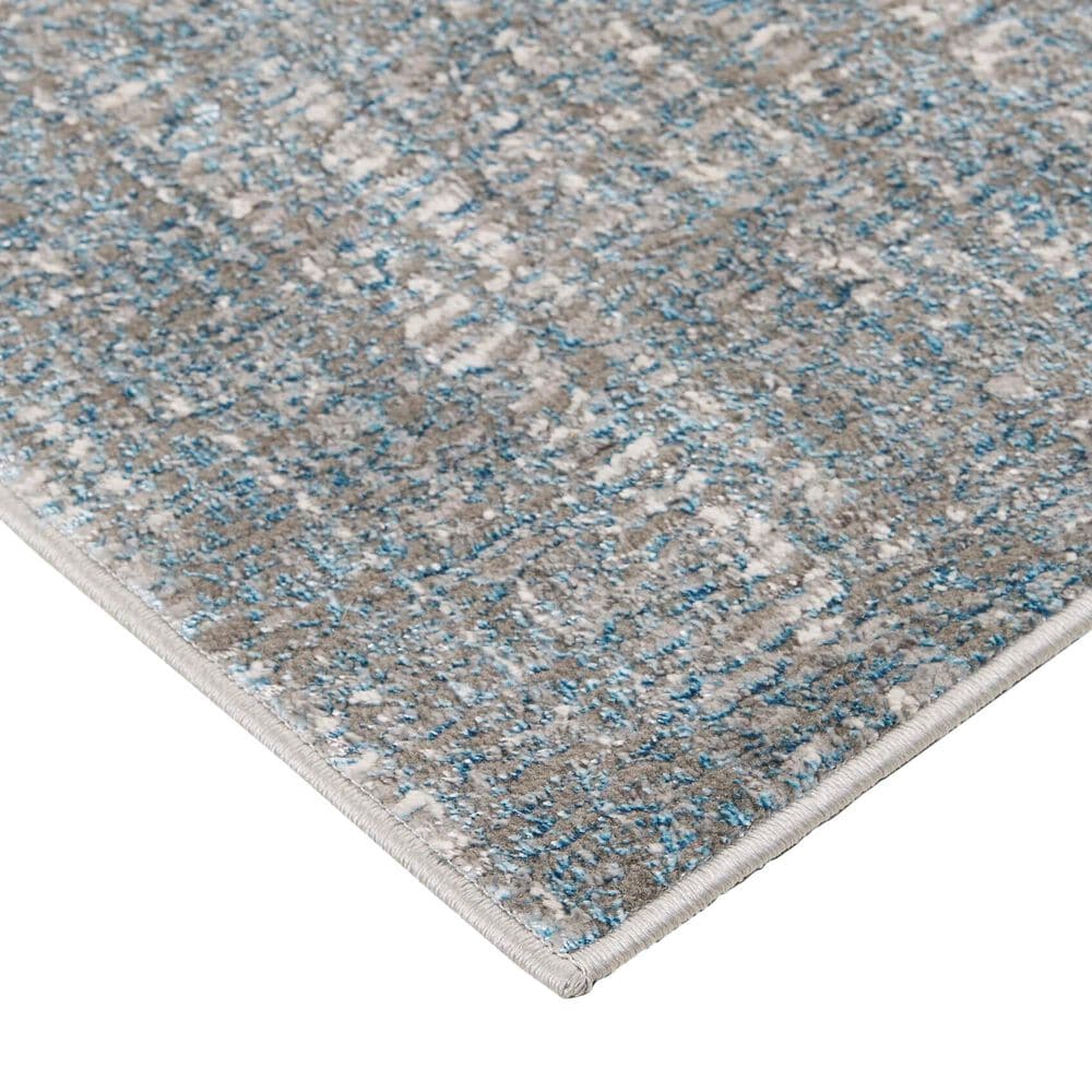 Feizy Azure 5&#39; x 8&#39; Blue and Beige Area Rug, , large