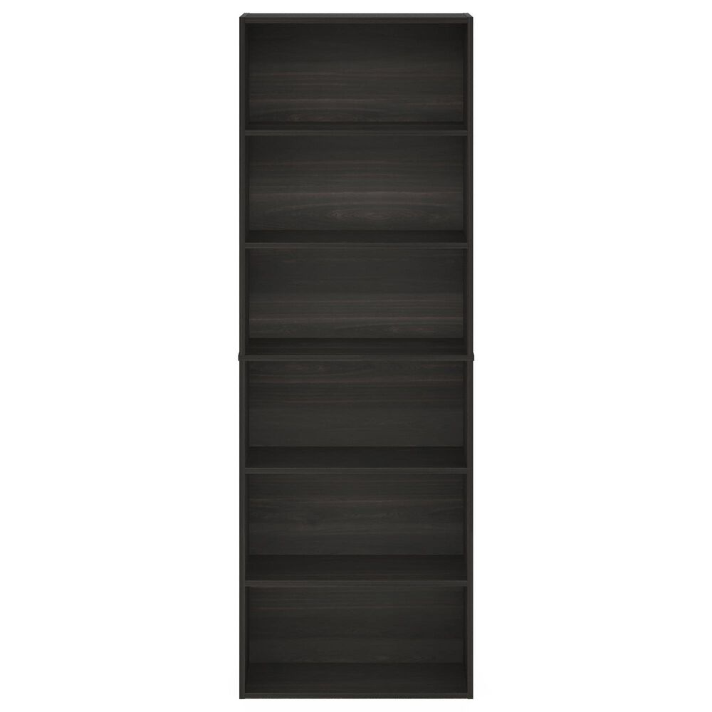 HOMLUX 6-Tier Free Standing Open Storage Bookcase in Espresso, , large