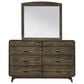 New Heritage Design Rex 4-Piece King Panel Bedroom Set in Walnut, , large