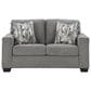 Ashley Deltona Stationary Sofa and Loveseat Set in Graphite, , large