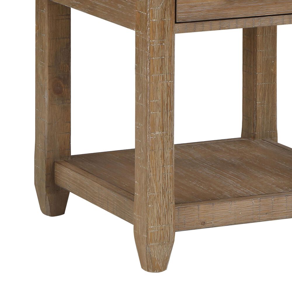 Steve Silver Furniture Riverdale End Table in Driftwood, , large
