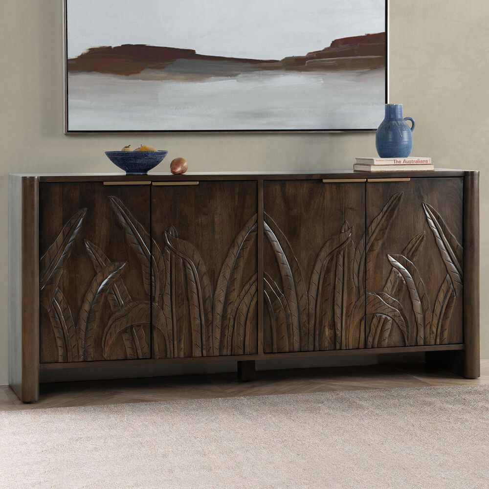 Classic Home Ledro 4-Door Buffet in Dark Brown, , large