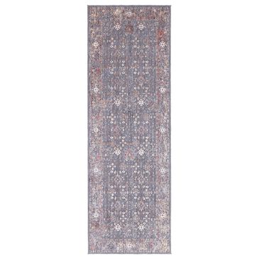 Feizy Rugs 39CYF Thackery Charcoal / Red 2"-7" x 7"-10" Runner, , large