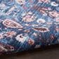 Nourison Grand Washables 2" x 4" Blue Brick Area Rug, , large