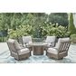 Ashley Rainier Ranch Round Fire Pit Table in Beige, , large