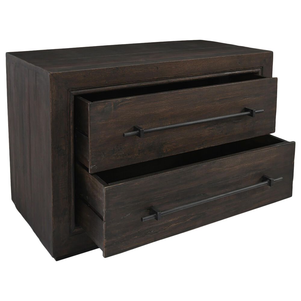 Classic Home Magdalena 2-Drawer Nightstand in Brown, , large
