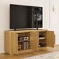HOMLUX 70" Modern Storage TV Stand in Walnut, , large