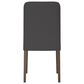 Ashley Lyncott Side Chair with Charcoal Cushion in Brown, , large