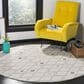 Safavieh Adirondack ADR132B 6" Round Ivory and Grey Area Rug, , large