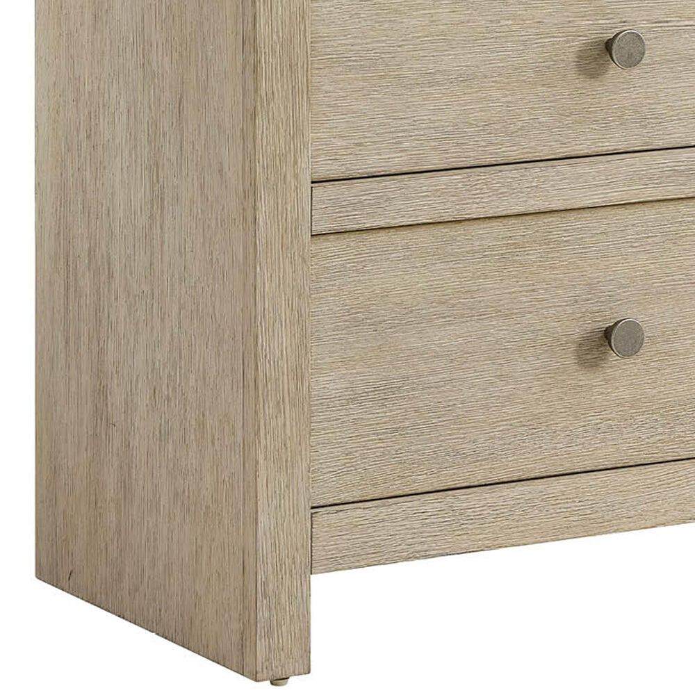 Universal Furniture Oasis Queen Upholstered Bed with Two Nightstands in Dockside, , large