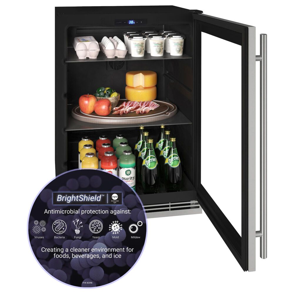 U-Line 5.7 Cu. Ft. Compact Refrigerator in Stainless Steel, , large