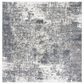 Safavieh Aston 6"7" Square Grey and Ivory Area Rug, , large