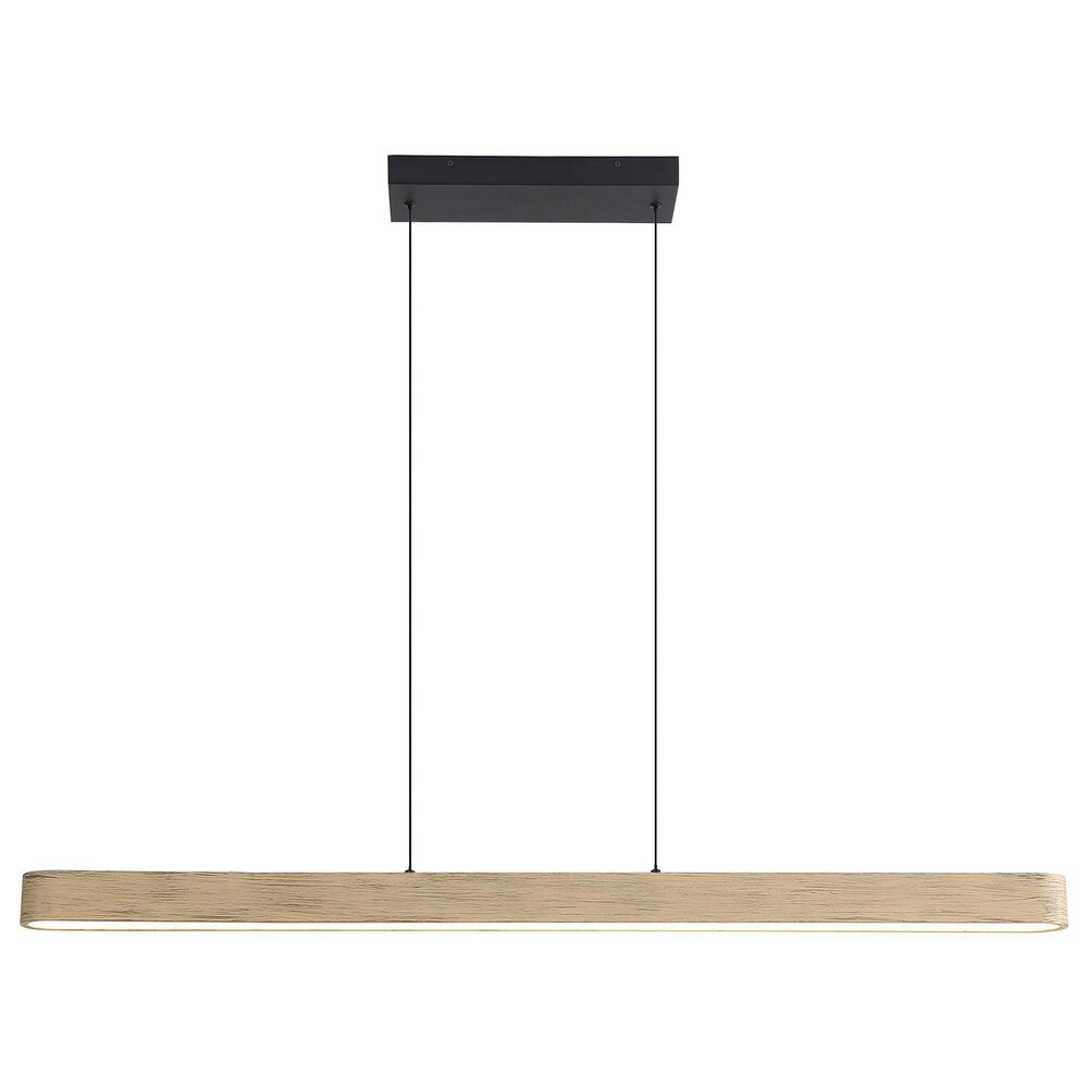 Golden Lighting Silva 1-Light Pendant in Black and Driftwood, , large