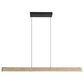 Golden Lighting Silva 1-Light Pendant in Black and Driftwood, , large