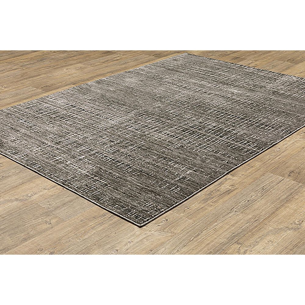 Oriental Weavers Nebulous Tweed 3&#39;3&quot; x 5&#39; Charcoal Area Rug, , large