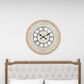 Maple and Jade 32" Wall Clock in Light Brown and White, , large
