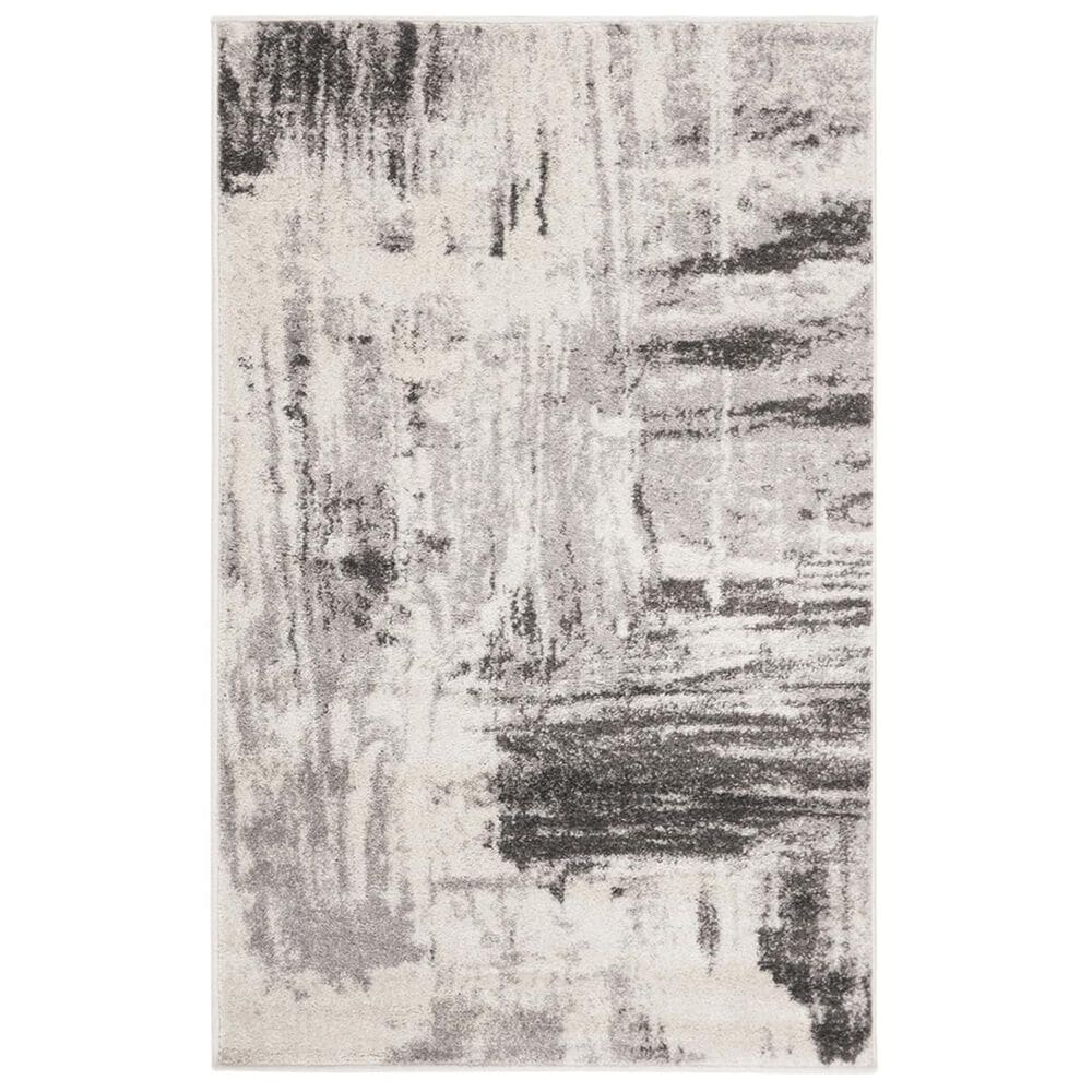 Safavieh Adirondack ADR133C 4" x 6" Ivory and Grey Area Rug, , large