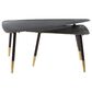 Uma Enterprises Modern Accent Table in Black and Gold (Set of 2), , large