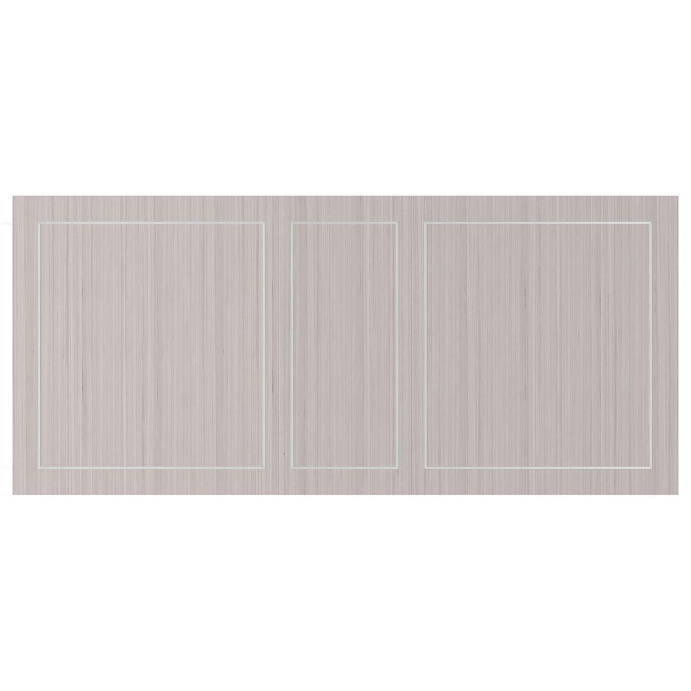 Bernhardt Stratum Dining Table in Mist, Fossil and Polished Nickel - Table Only, , large