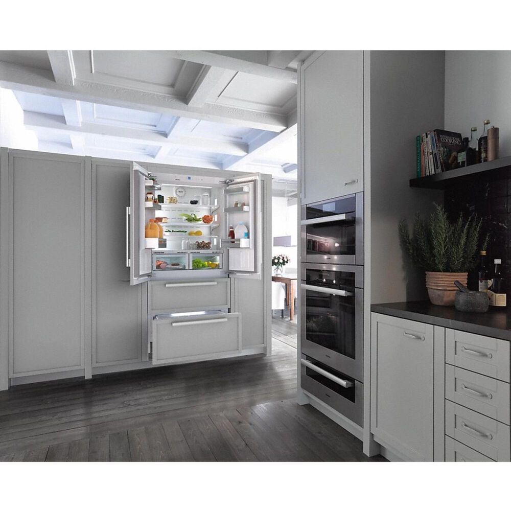 Miele Bottom Panels 36&quot; French Door Refrigerator in Stainless Steel, , large