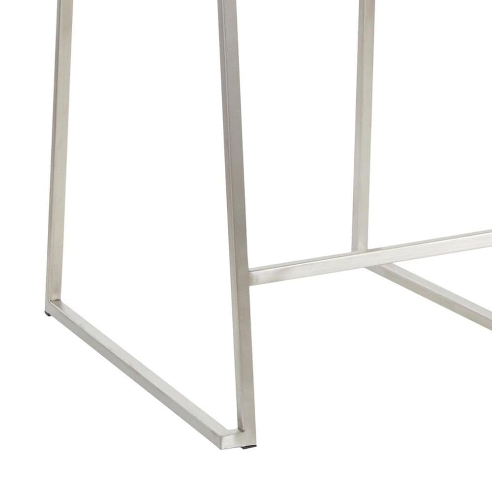 Lumisource Mara Counter Stool with Camel Cushion in Stainless Steel &#40;Set of 2&#41;, , large